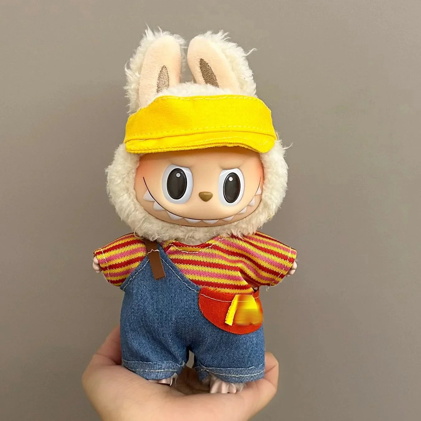 Labubu 17 cm Non-Official Cute Overall Set DollZio