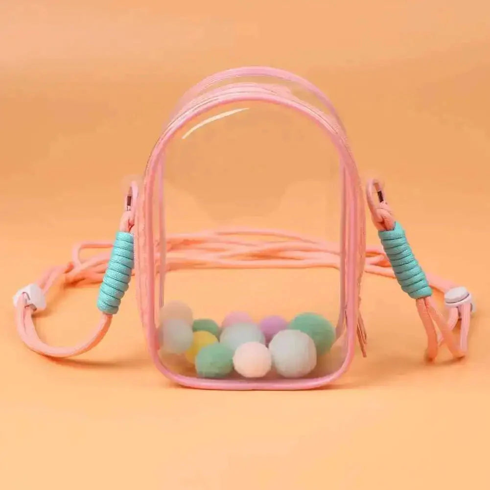 Labubu Non-Official Clear PVC Protective Shoulder Bag DollZio