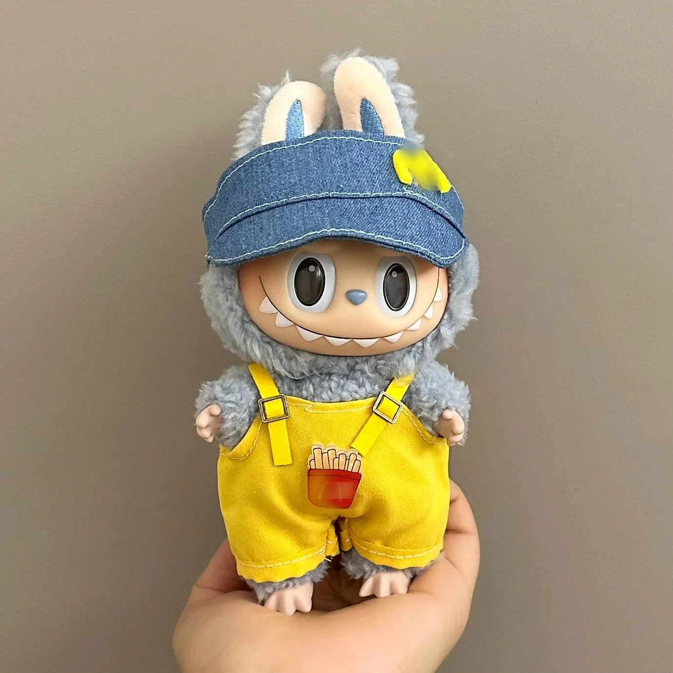 Labubu 17 cm Non-Official Cute Overall Set DollZio