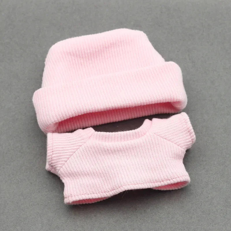 Labubu 15–17 cm Non-Official Solid Sweater & Hoodie Set DollZio