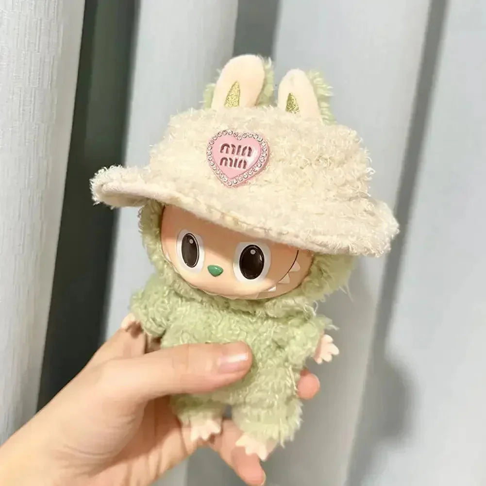 Labubu Idol Sweater – 17 cm Non-Official Striped Sweater for Sitting Doll DollZio
