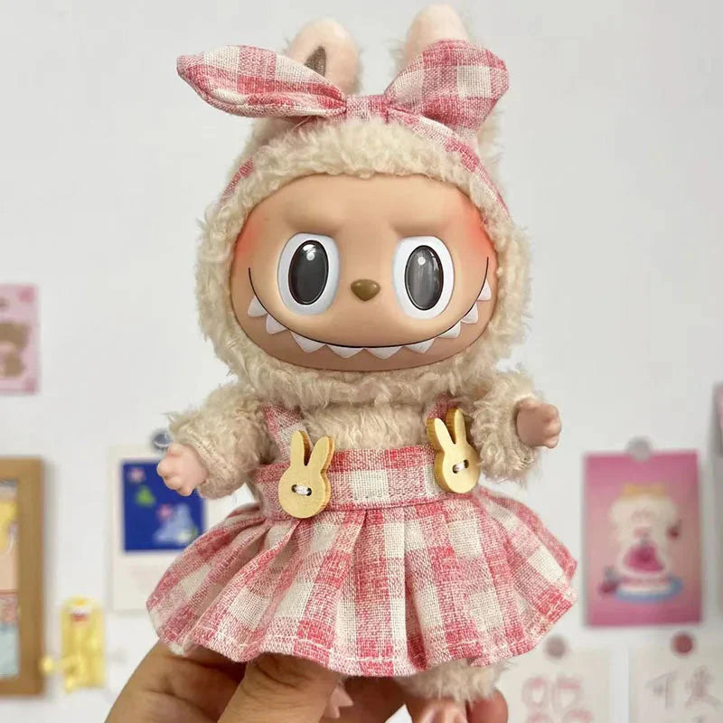 Labubu 17 cm Non-Official Heartbeat Macaron Party Set DollZio