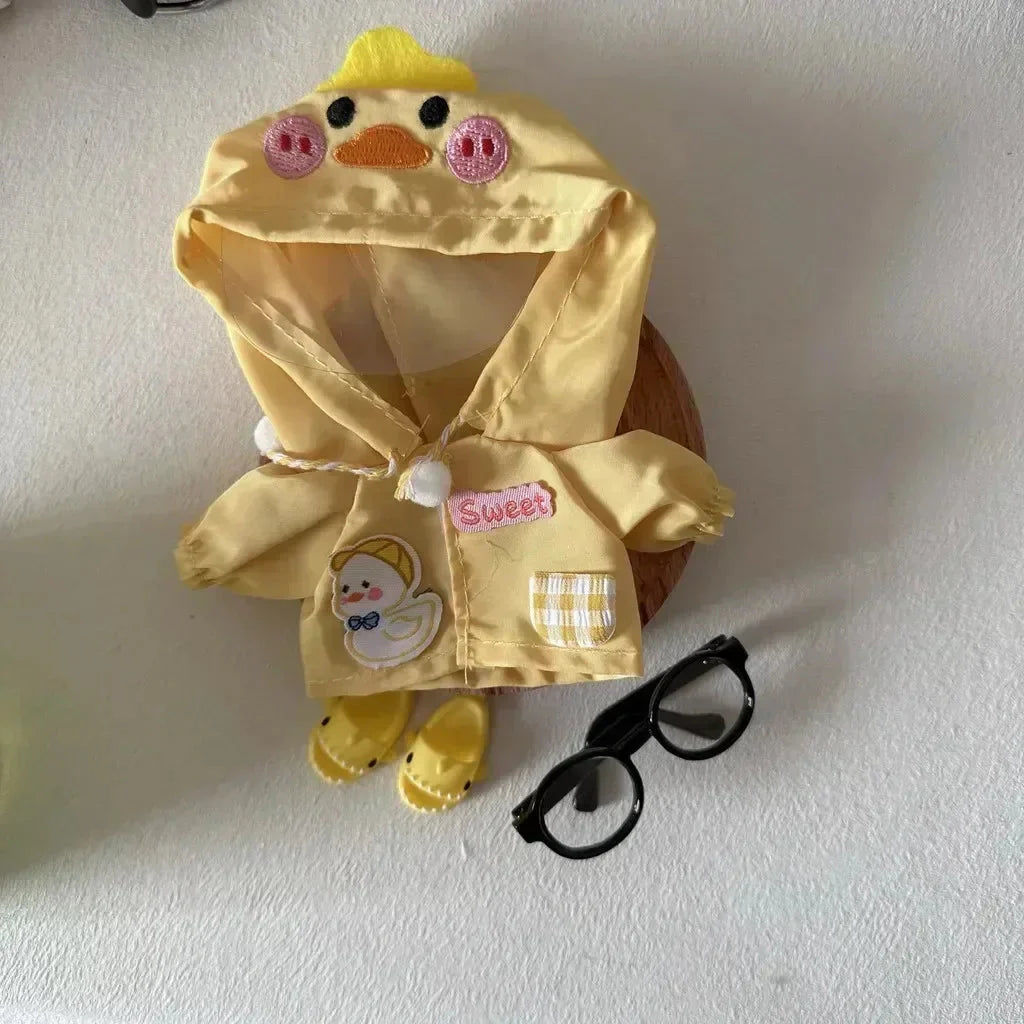 Dinosaur Raincoat Non-Official Set for Labubu Doll DollZio