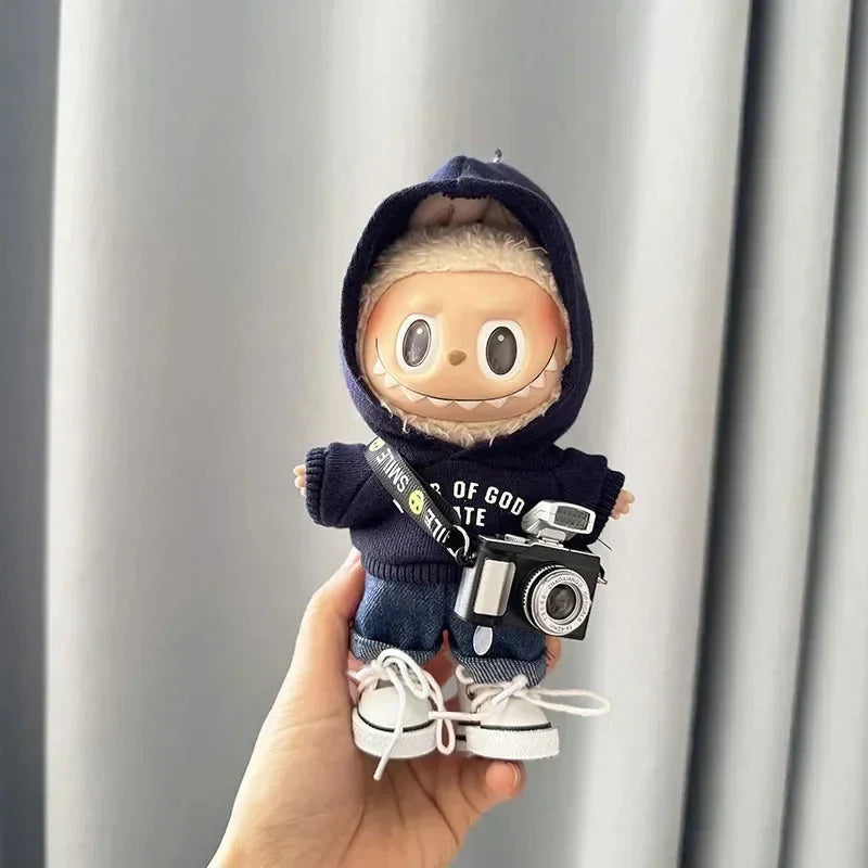 Labubu 17cm Non-Official Idol Dolls Hoodie Set DollZio