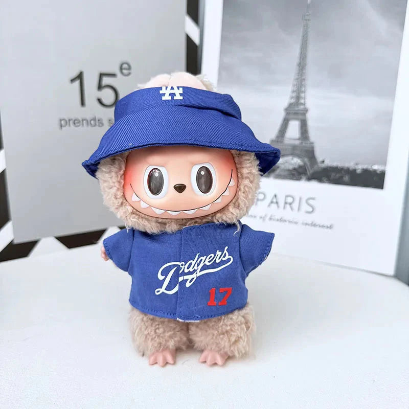 Labubu 17 cm Non-Official High-Energy Baseball Suit Set DollZio