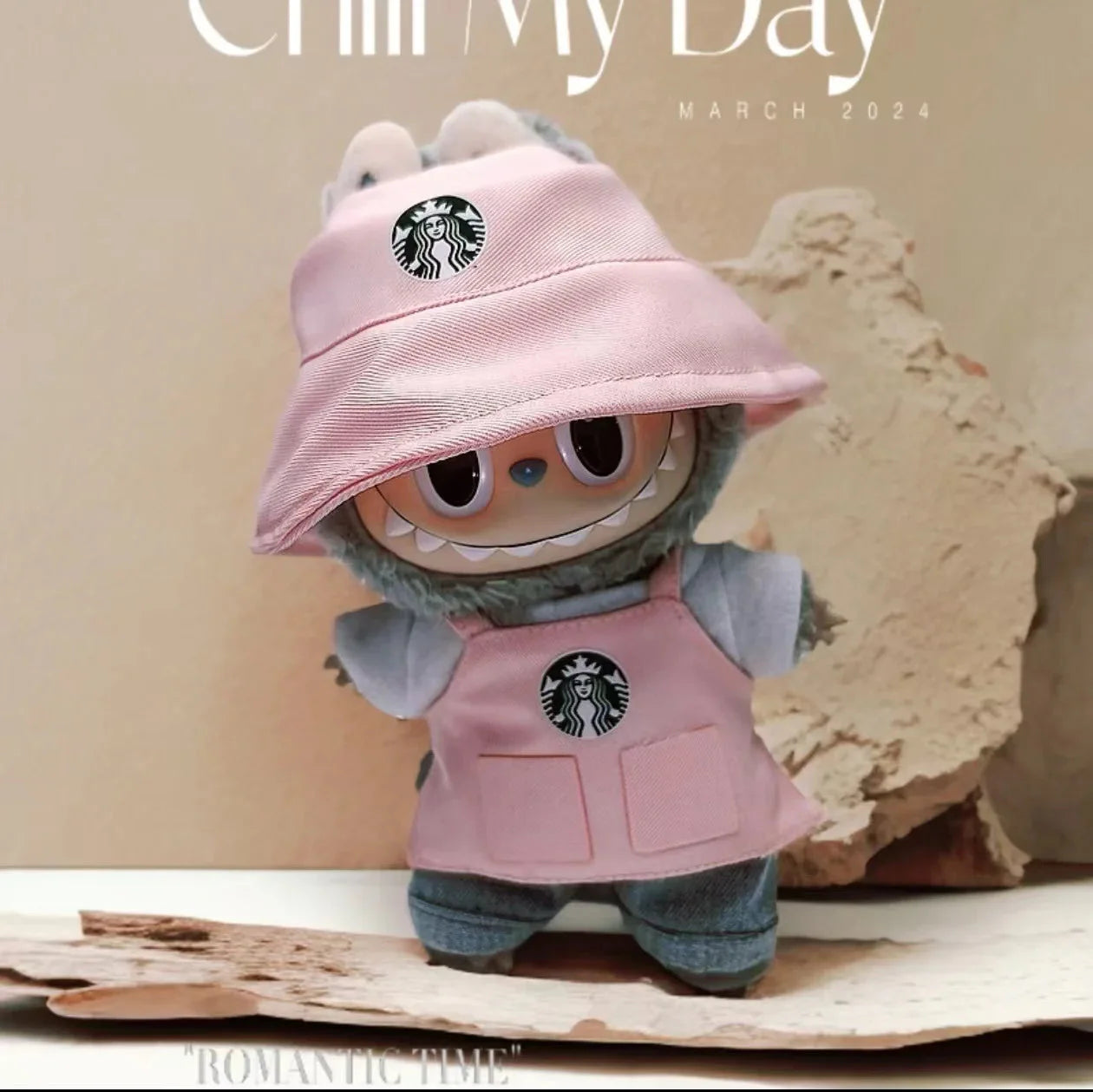 Labubu Barista Uniform Non-Official Keychain Set DollZio