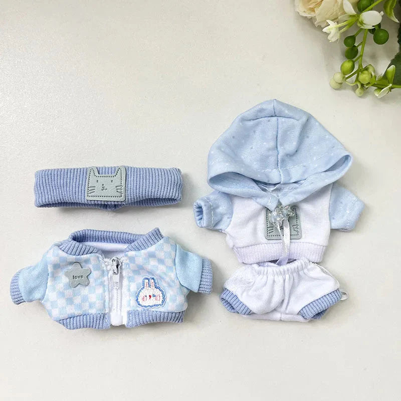 Labubu V1/V2 Non-Official Bao-Ao Hoodie Set – Trendy Sports Doll Outfit DollZio