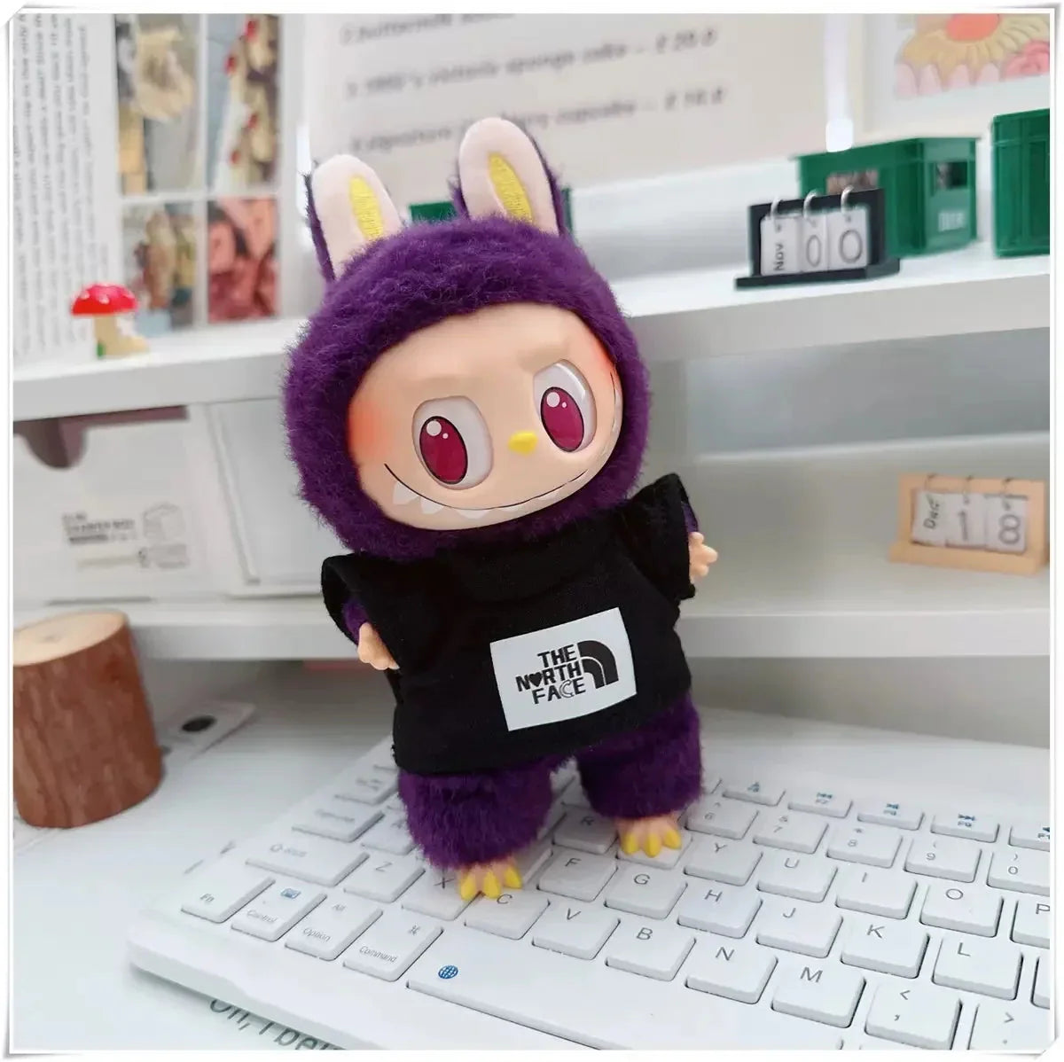 17cm Labubu I II Doll Clothing Fashion Hoodie Pants Sweatshirt Korean Idol Trendy DIY Doll Clothing Accessories Toy Gift DollZio