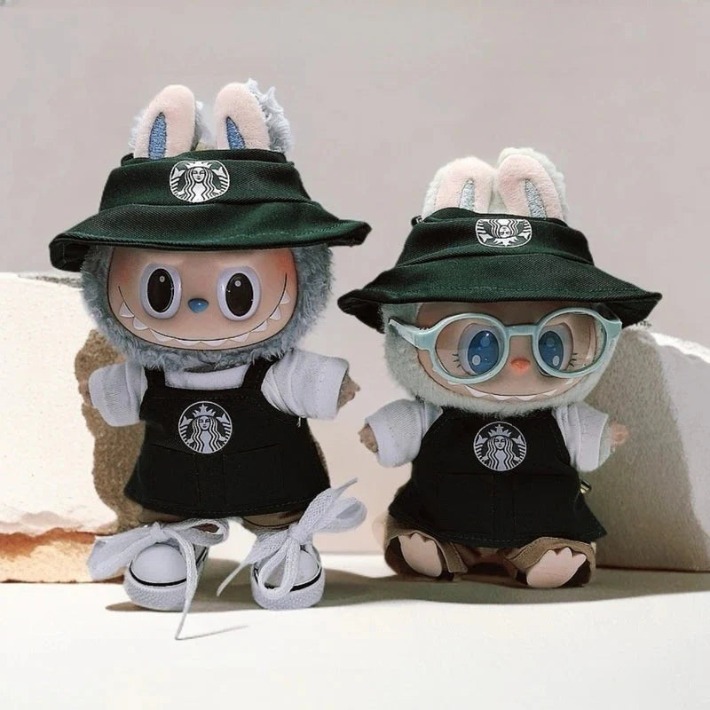 Labubu Barista Uniform Non-Official Keychain Set DollZio