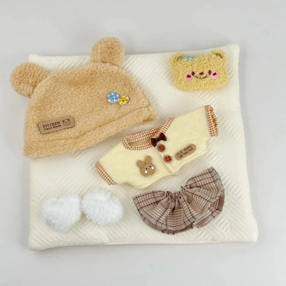 Butter Bear Rabbit 20cm Non-Official Doll Clothes DollZio