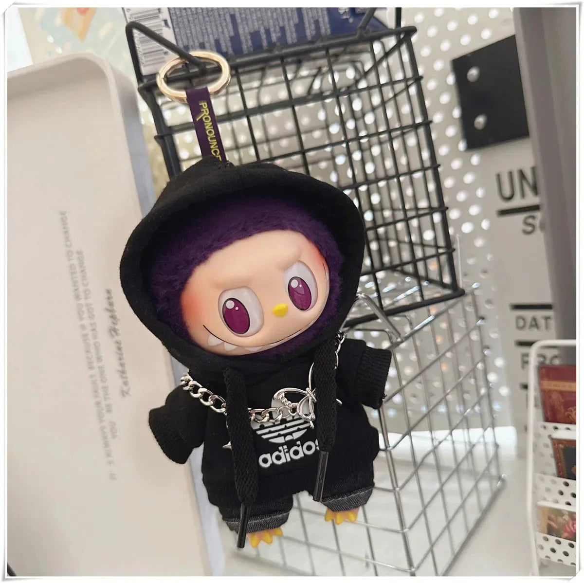 17cm Labubu I II Doll Clothing Fashion Hoodie Pants Sweatshirt Korean Idol Trendy DIY Doll Clothing Accessories Toy Gift DollZio