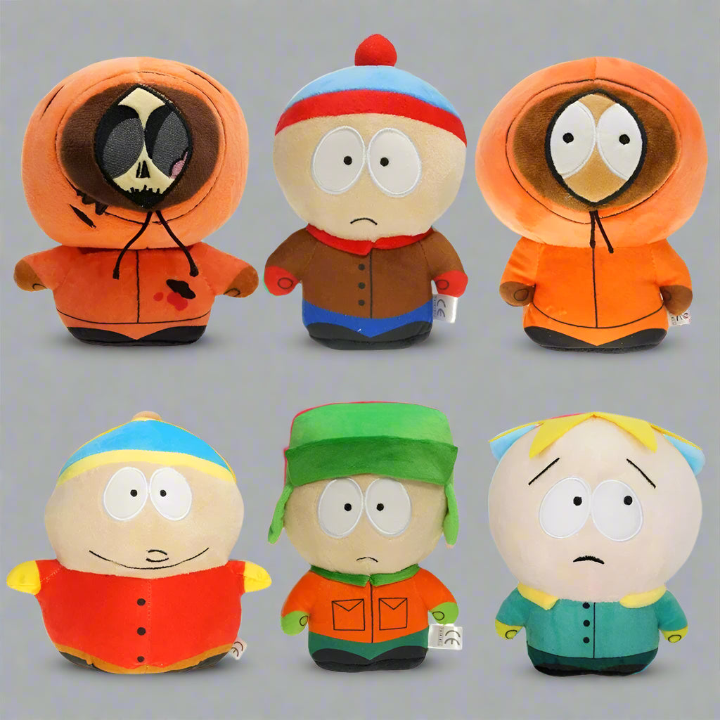 Juego de peluches inspirados en dibujos animados: muñecos de peluche con personajes divertidos