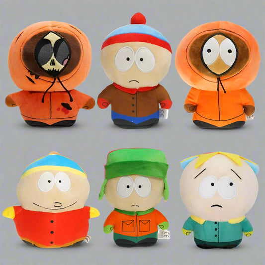 Cartoon-Inspired Plush Toy Set – Funny Character Plush Dolls